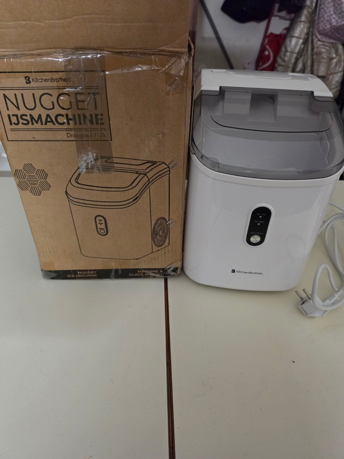 Kitchen Brothers Nugget IJsmachine - Nieuw in Doos, Ophalen of Verzenden, Nieuw, Zelfvriezend