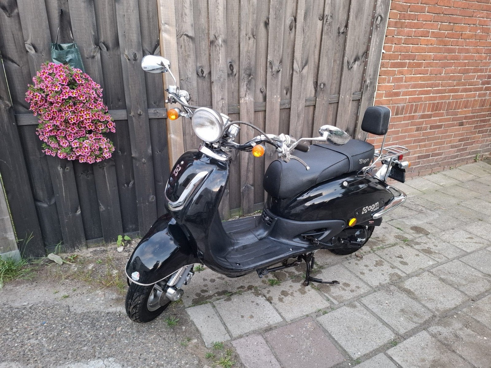 AGM Retro Scooter Zwart - Goed onderhouden, Ophalen of Verzenden, Benzine, Overige merken