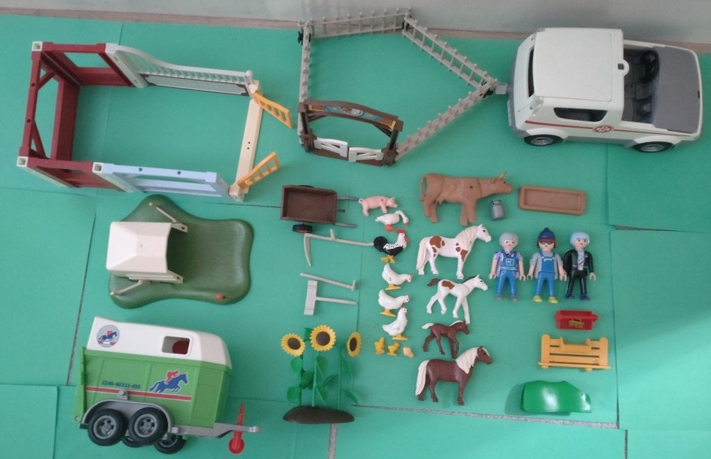 Playmobil Boerderij Set met Dieren, Figuren en Voertuigen, Gebruikt, Complete set, Overige typen, Ophalen of Verzenden