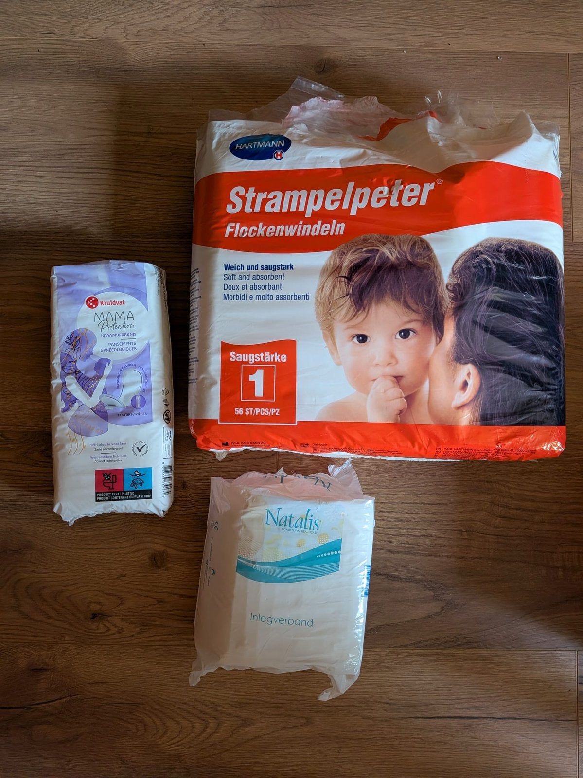 Gratis kraamverband, Ophalen