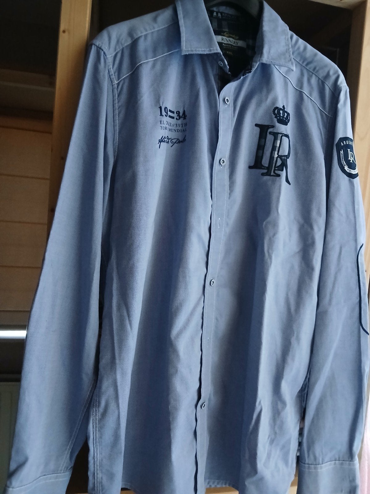 2 heren overhemden: Rivalry XXL en Giordano 46, zgan, Kleding | Heren, Overhemden, Rivalry, Giordano, Meerkleurig, Ophalen of Verzenden