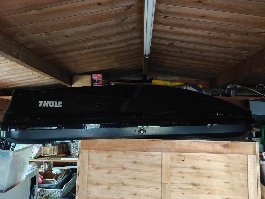 Thule dakkoffer Touring L & dakdrager (Mercedes), Auto diversen, Dakkoffers, Ophalen, Gebruikt