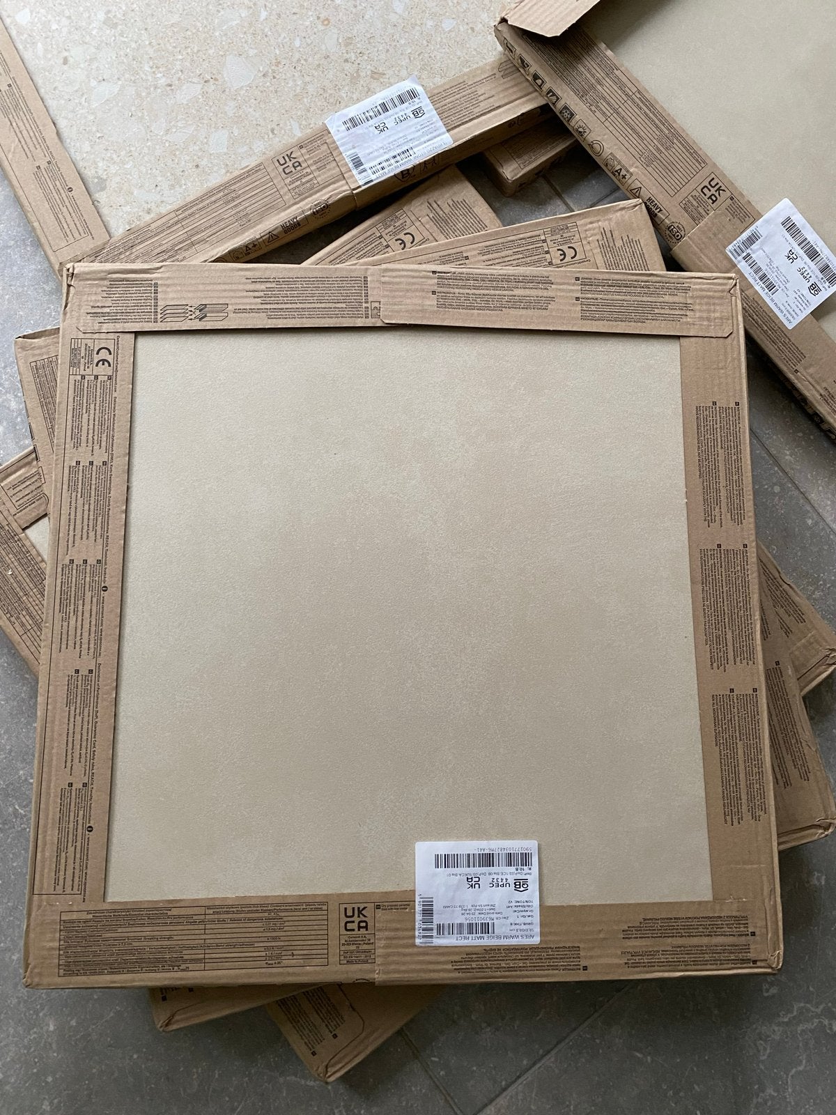 Restpartij Alvoro Match Calm & Terrazzo Warm Beige + Ragno, Ophalen, 60 cm of meer, Keramiek, Nieuw