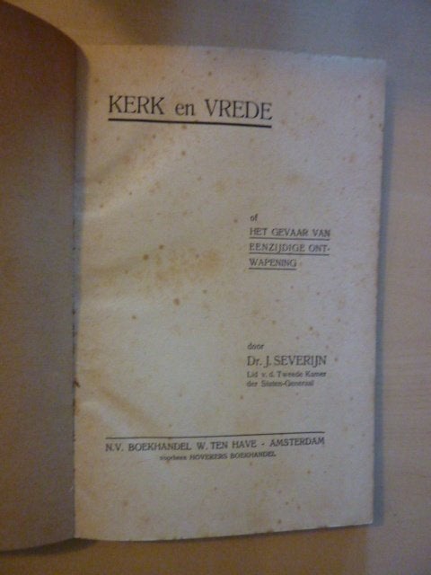 J. Severijn - Kerk en vrede, Verzenden, Gelezen, Nederland
