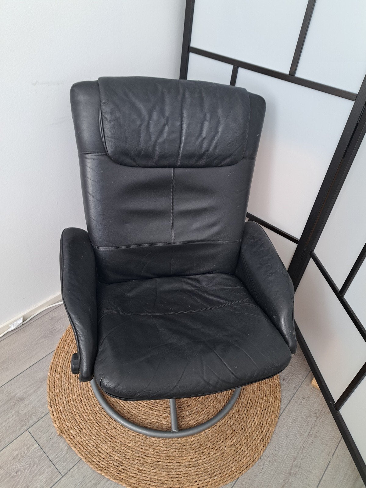 Gratis Ikea Malung Fauteuil/relaxstoel Leer, Ophalen, Gebruikt, Leer