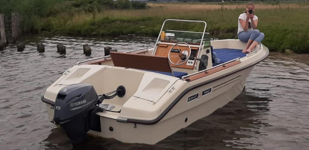Elan 495 Consoleboot, Watersport en Boten, Ophalen, 15 pk, Viertaktmotor, Zo goed als nieuw