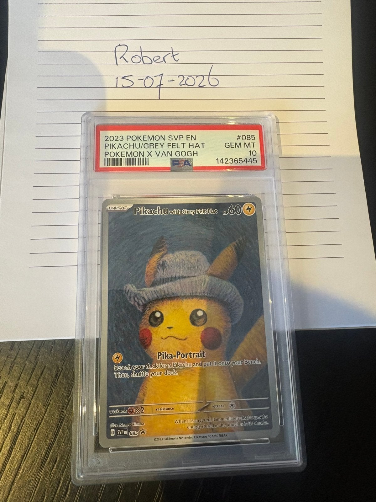 Pikachu van gogh psa 10, Ophalen of Verzenden, Nieuw