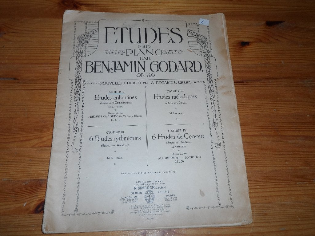 Benjamin Godard, Gebruikt, Ophalen of Verzenden, Artiest of Componist, Piano