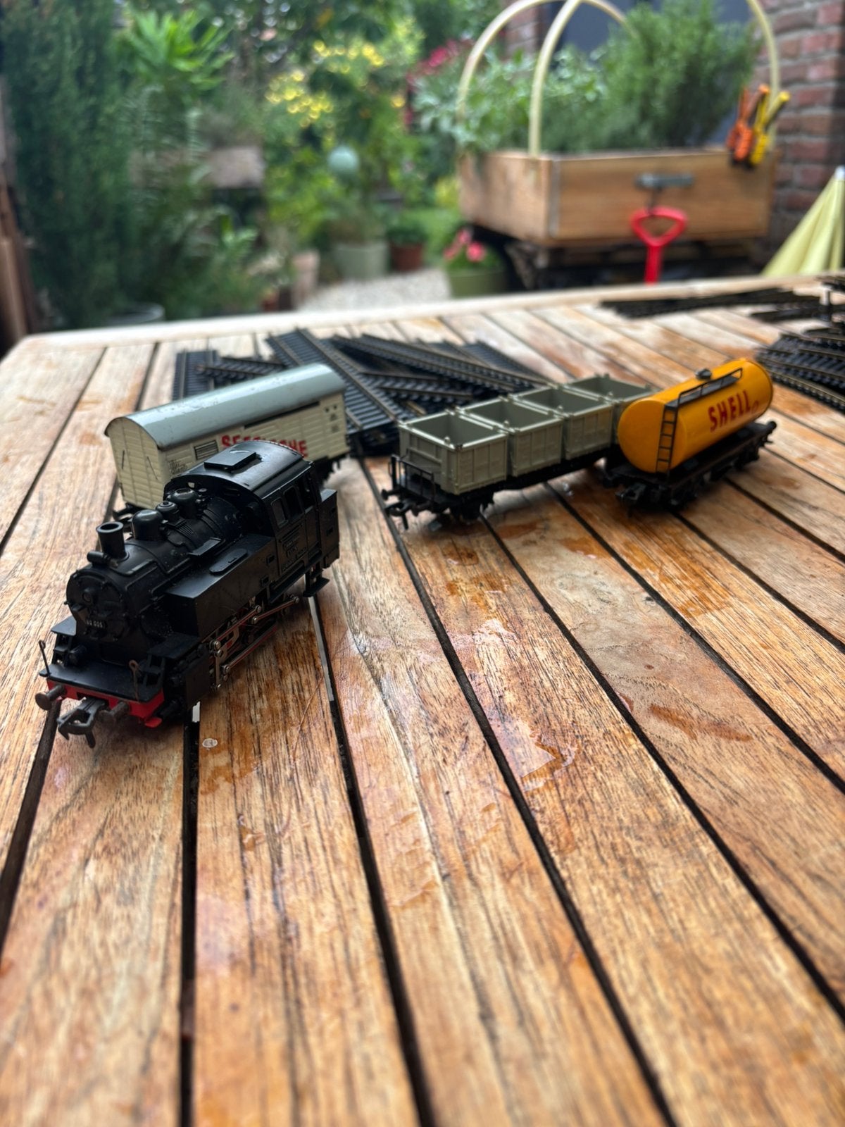 Fleichmann modelspoor: loc, wagons en div.rails., Overige merken, Gebruikt, Ophalen of Verzenden, Gelijkstroom