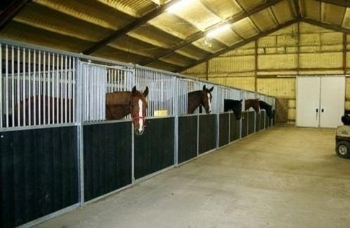 voorwand + tussenwand  paardenbox, Stalling