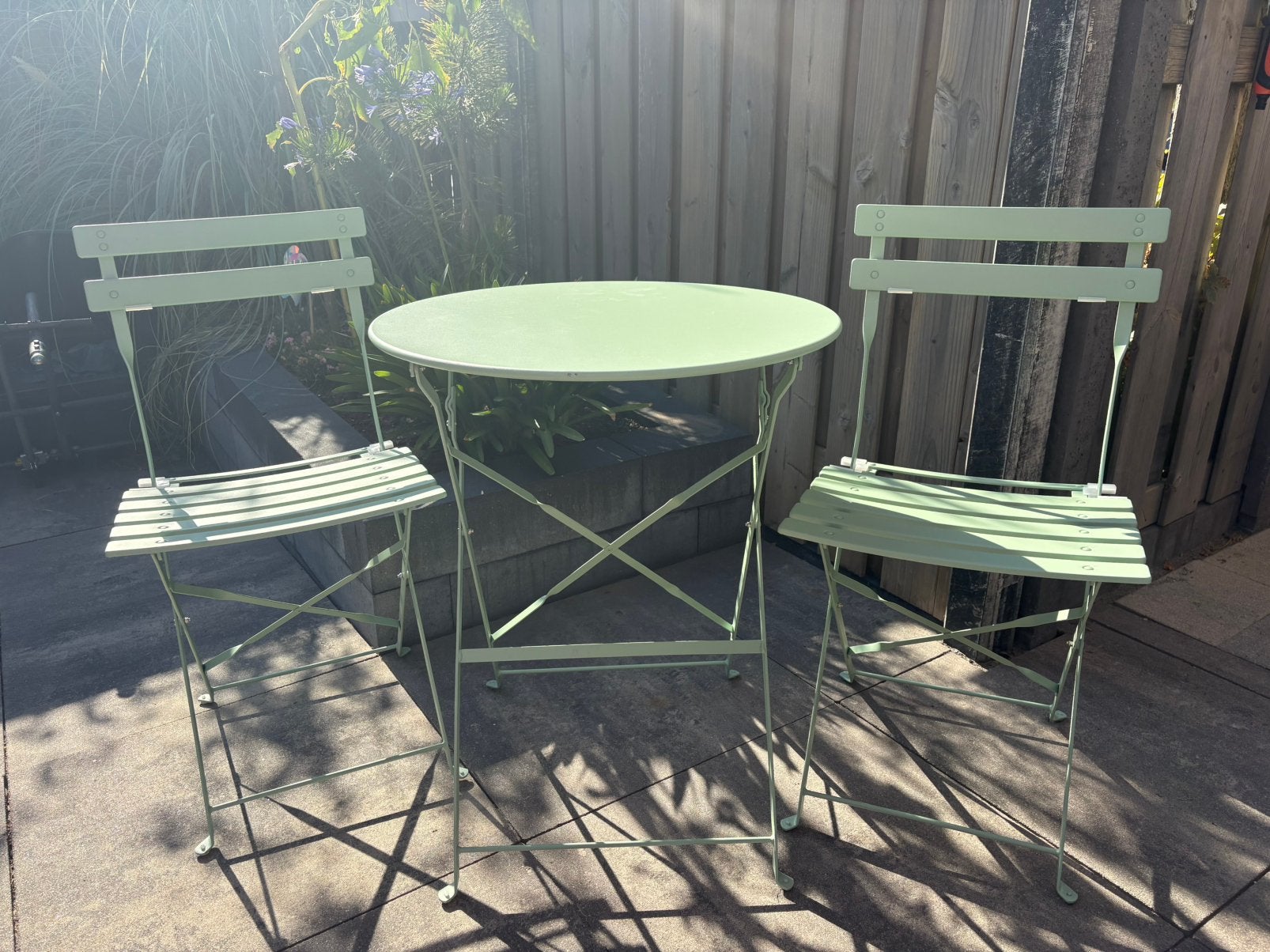Bistro set 3 delig, Overige materialen, Nieuw, Tuinset, Ophalen
