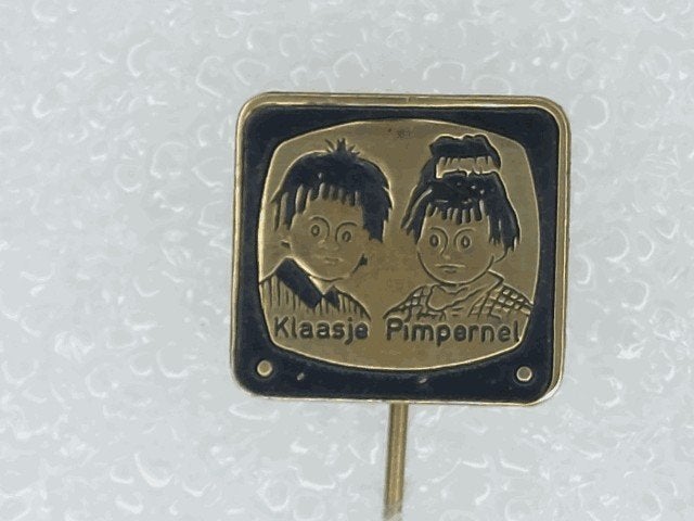 SP2082 Speldje Klaasje Pimpernel Barend de Beer zwart, Verzamelen, Ophalen of Verzenden, Gebruikt, Overige onderwerpen