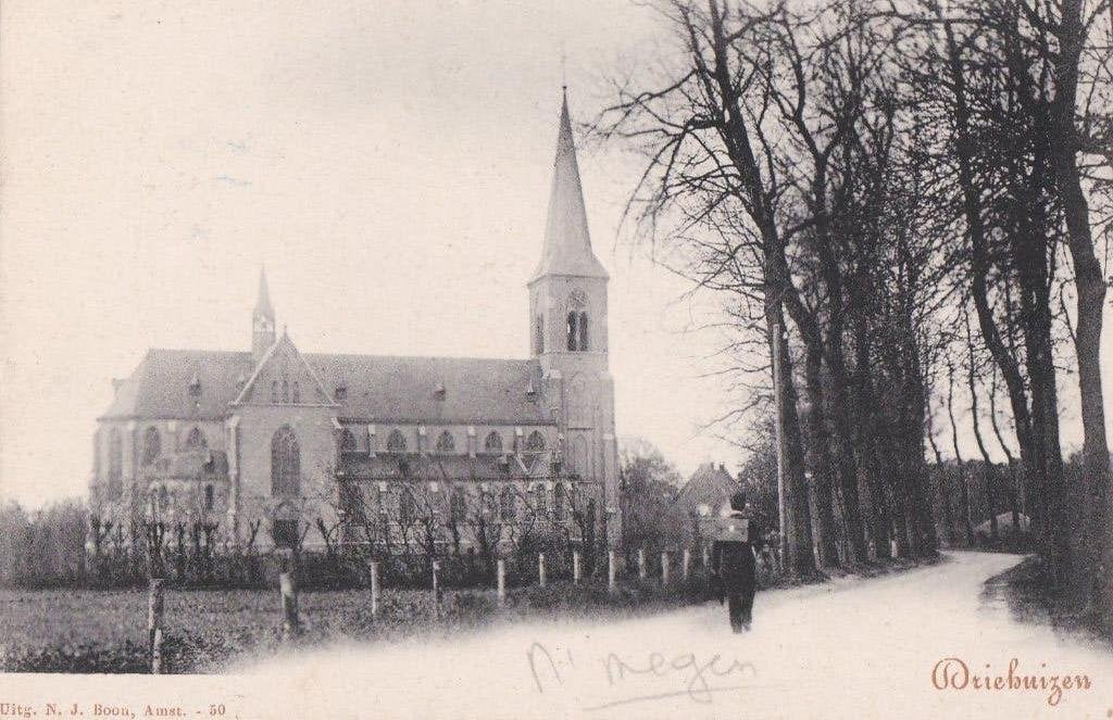 driehuizen  kerk  nh  ca 1920, Ophalen of Verzenden, Voor 1920, Noord-Holland