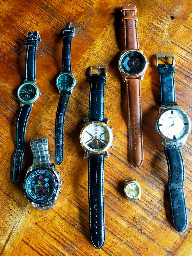 Horloges, Verzenden, Staal, Overige merken