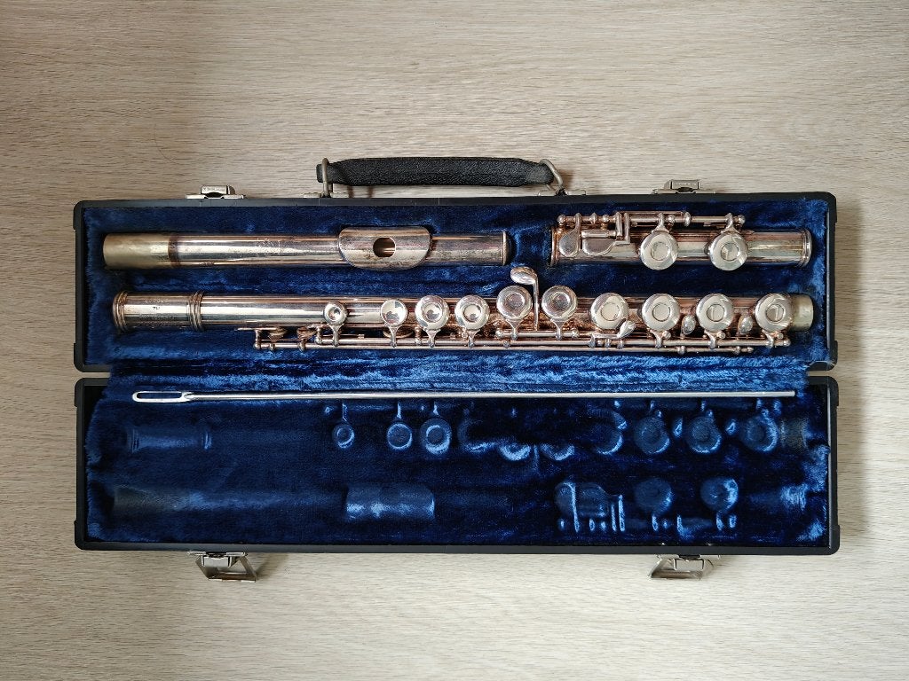 Dwarsfluit Gemeinhardt, Ophalen, Gebruikt, Dwarsfluit, Met koffer of tas