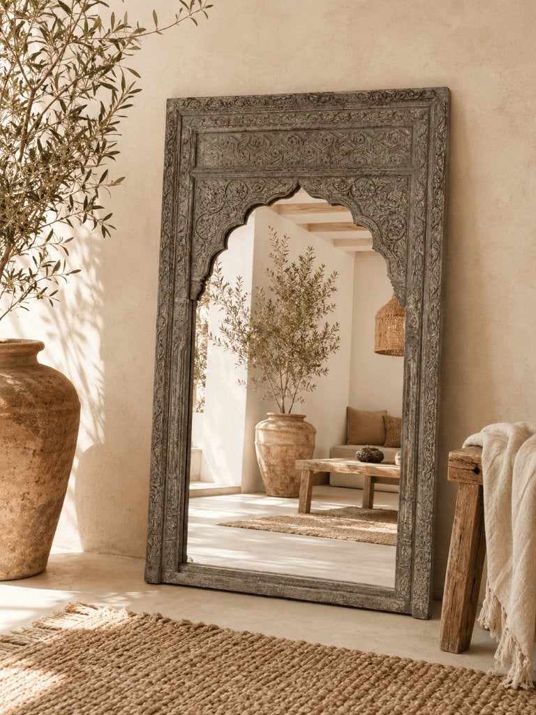 Grote spiegel IBIZA STYLE, Huis en Inrichting, 200 cm of meer, Nieuw, 125 cm of meer, Ophalen of Verzenden