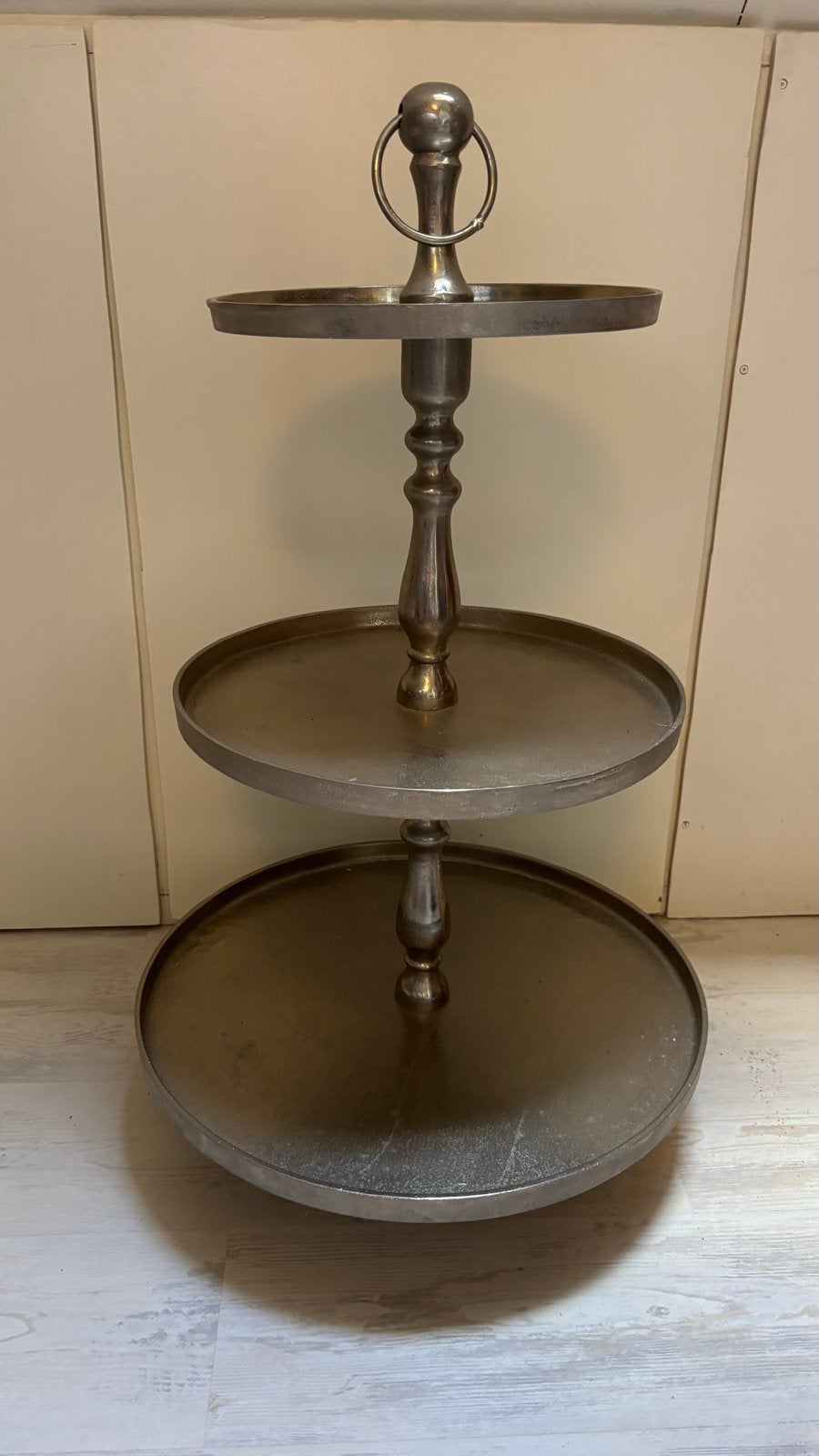 XXL etagere met 3 lagen, 95 cm hoog, Ophalen, Schaal, Zo goed als nieuw, Onbekend