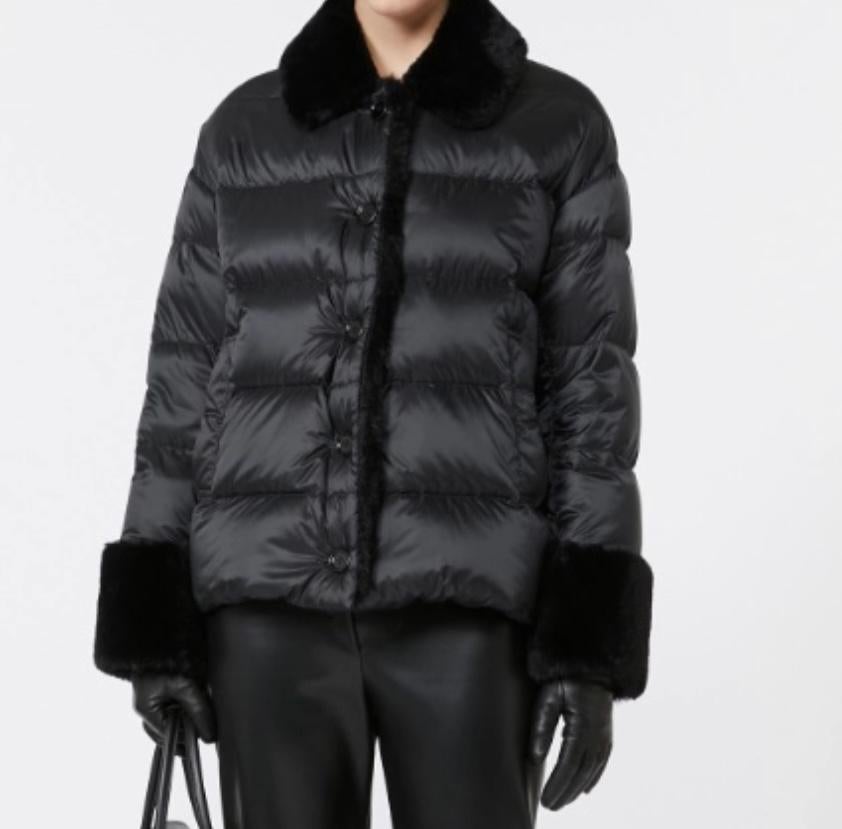 MAX MARA THE CUBE Padded jacket in water-repellent fabric, Ophalen of Verzenden, Zo goed als nieuw, Maat 34 (XS) of kleiner, Zwart