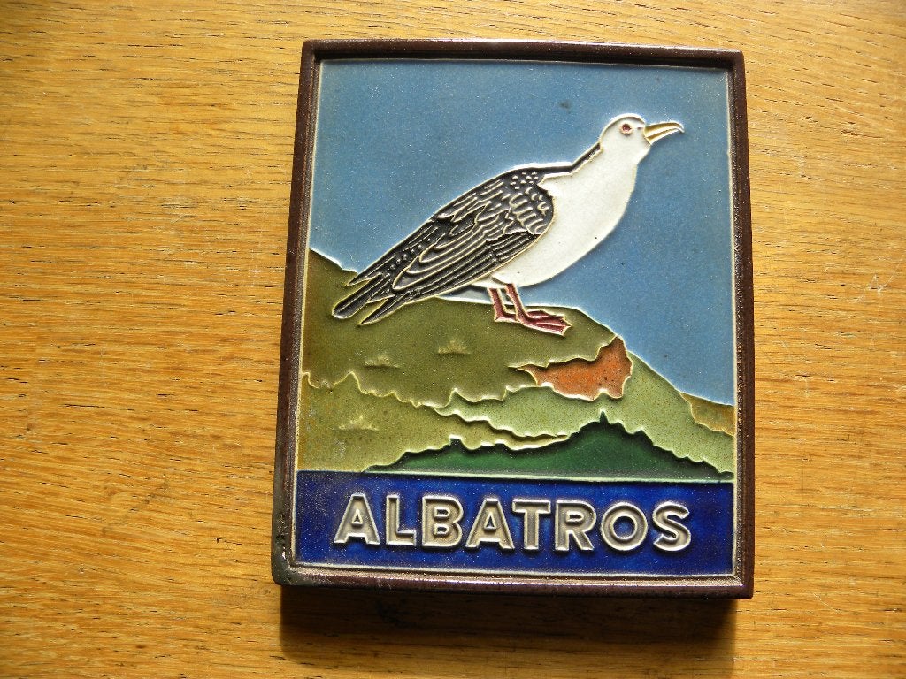 Albatros cloisonnetegel Westraven, Antiek en Kunst, Ophalen of Verzenden