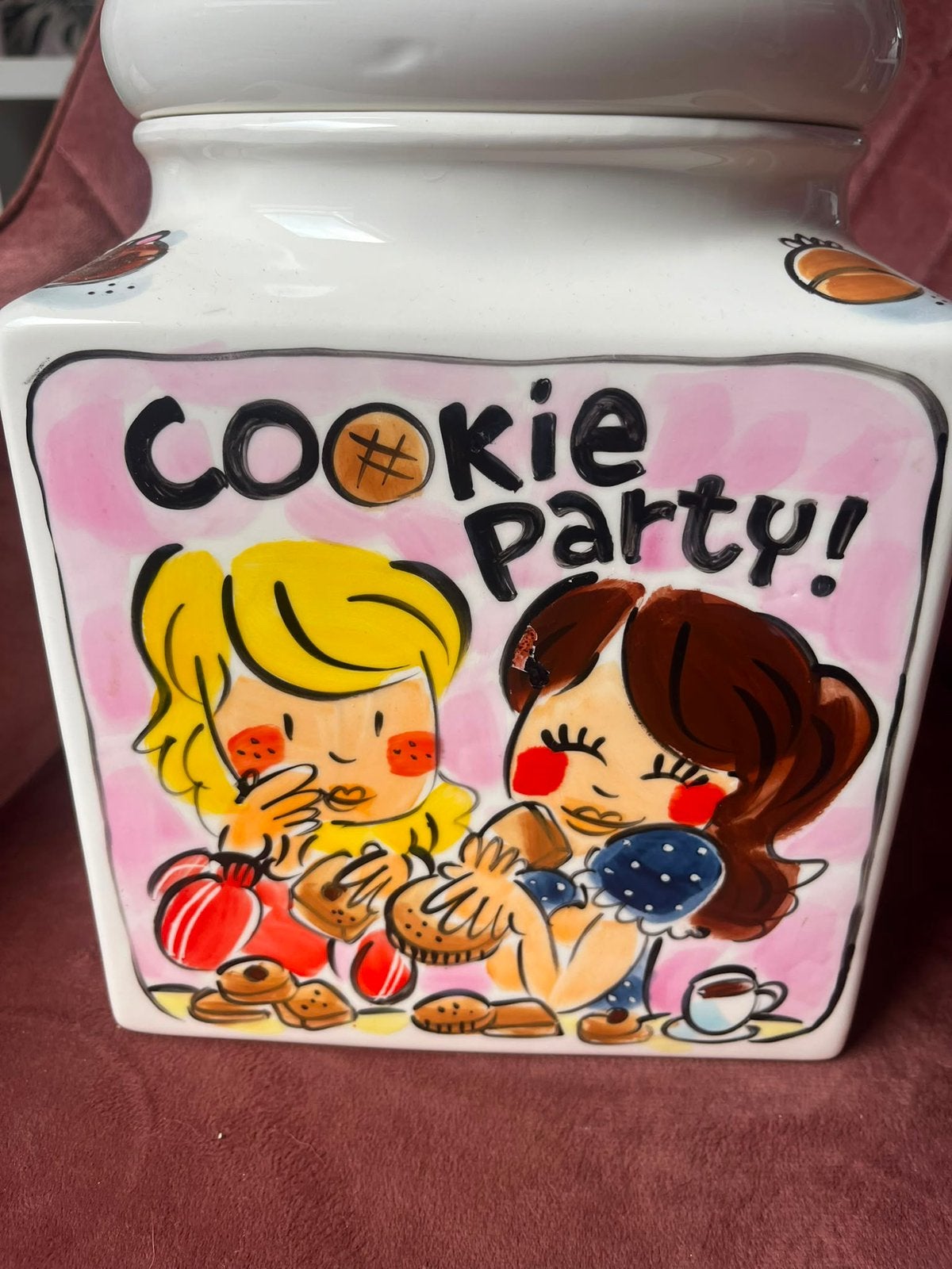 Blond Amsterdam LE handwerk cookiejar time for cookies, Ophalen of Verzenden, Aardewerk, Bord(en)