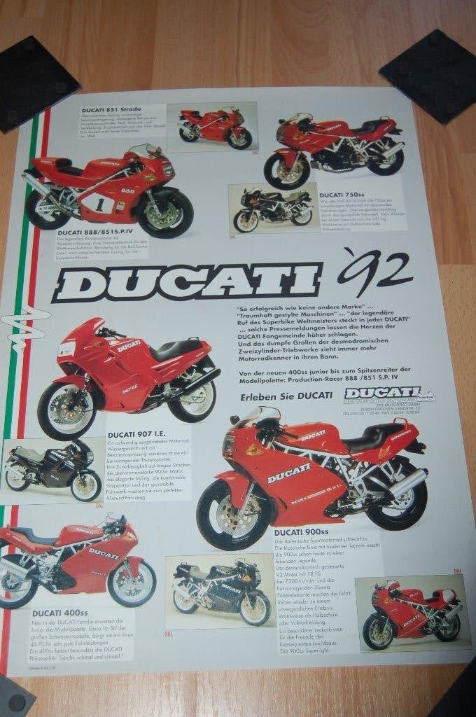 Ducati modellen 1992, Ophalen of Verzenden, Ducati