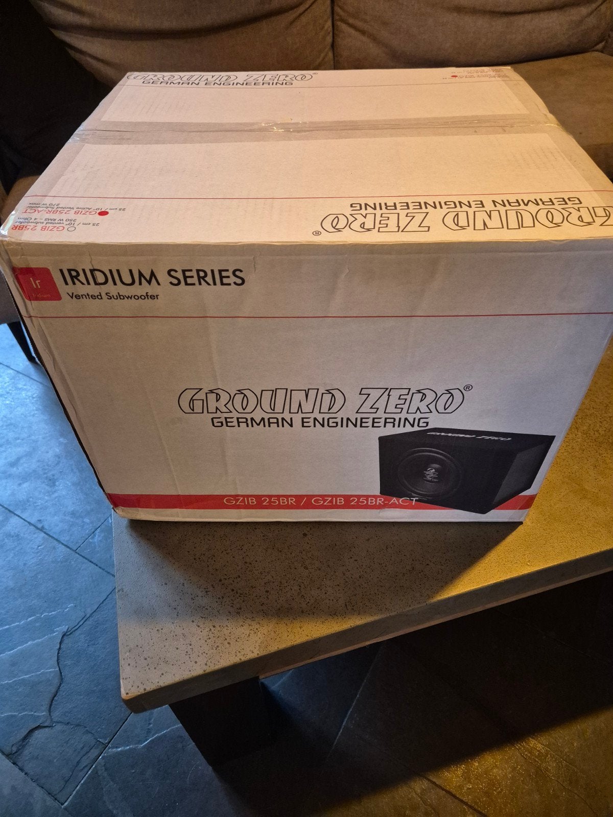 Ground Zero Iridium GZIB 25BR-ACT Subwoofer, Auto diversen, Autospeakers, Ophalen of Verzenden, Nieuw