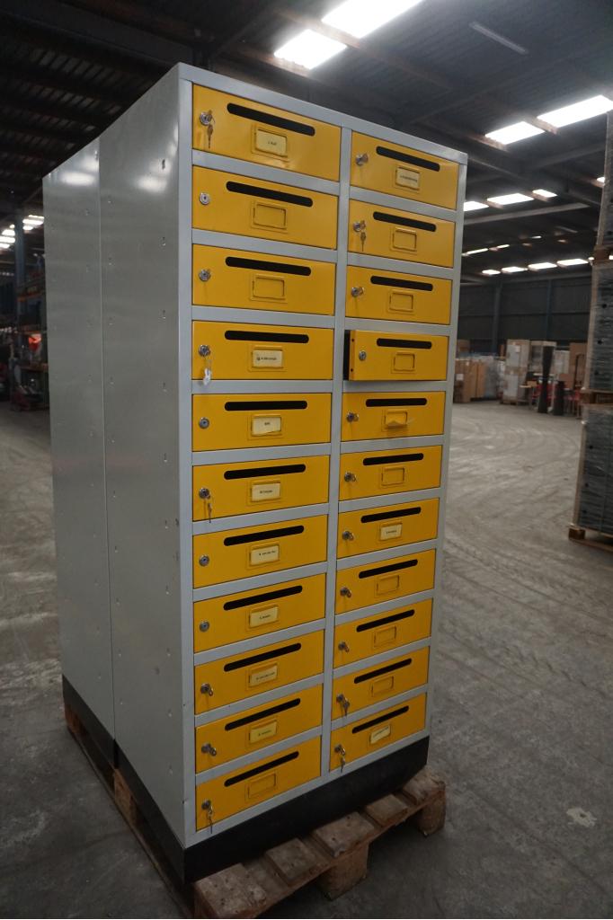 Dubbele locker brievenbuslocker kluisjeskast kluisjes, Huis en Inrichting, Kasten | Lockerkasten, Niet ingevuld, Gebruikt, Niet ingevuld