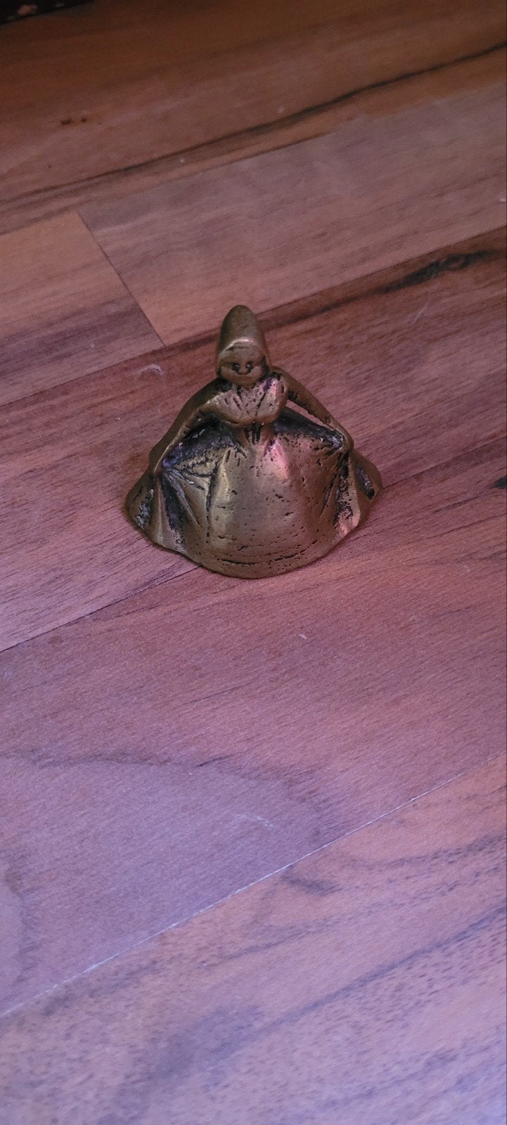 Messing tafelbel ladybell, Ophalen of Verzenden, Brons