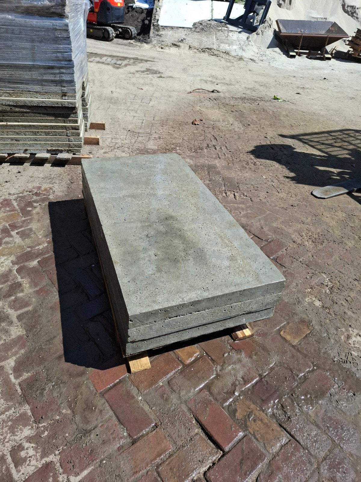 3 stuks schellevis 120x60x7 grijs, Tuin en Terras, Ophalen of Verzenden, Beton, Terrastegels