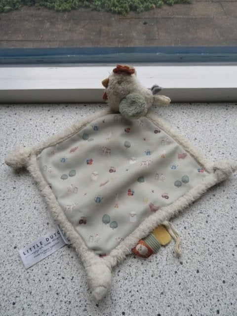 Knuffeldoek Kip merk Little Dutch Little Farm, Gebruikt, Little Dutch, Overige typen, Ophalen of Verzenden