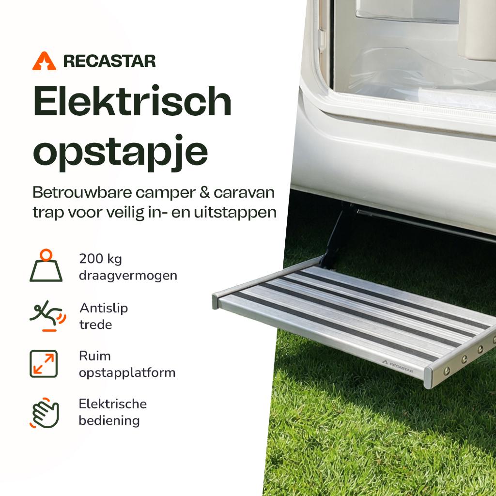 * Elektrische Luxe Recastar Camper/Caravan In- Opstap  *