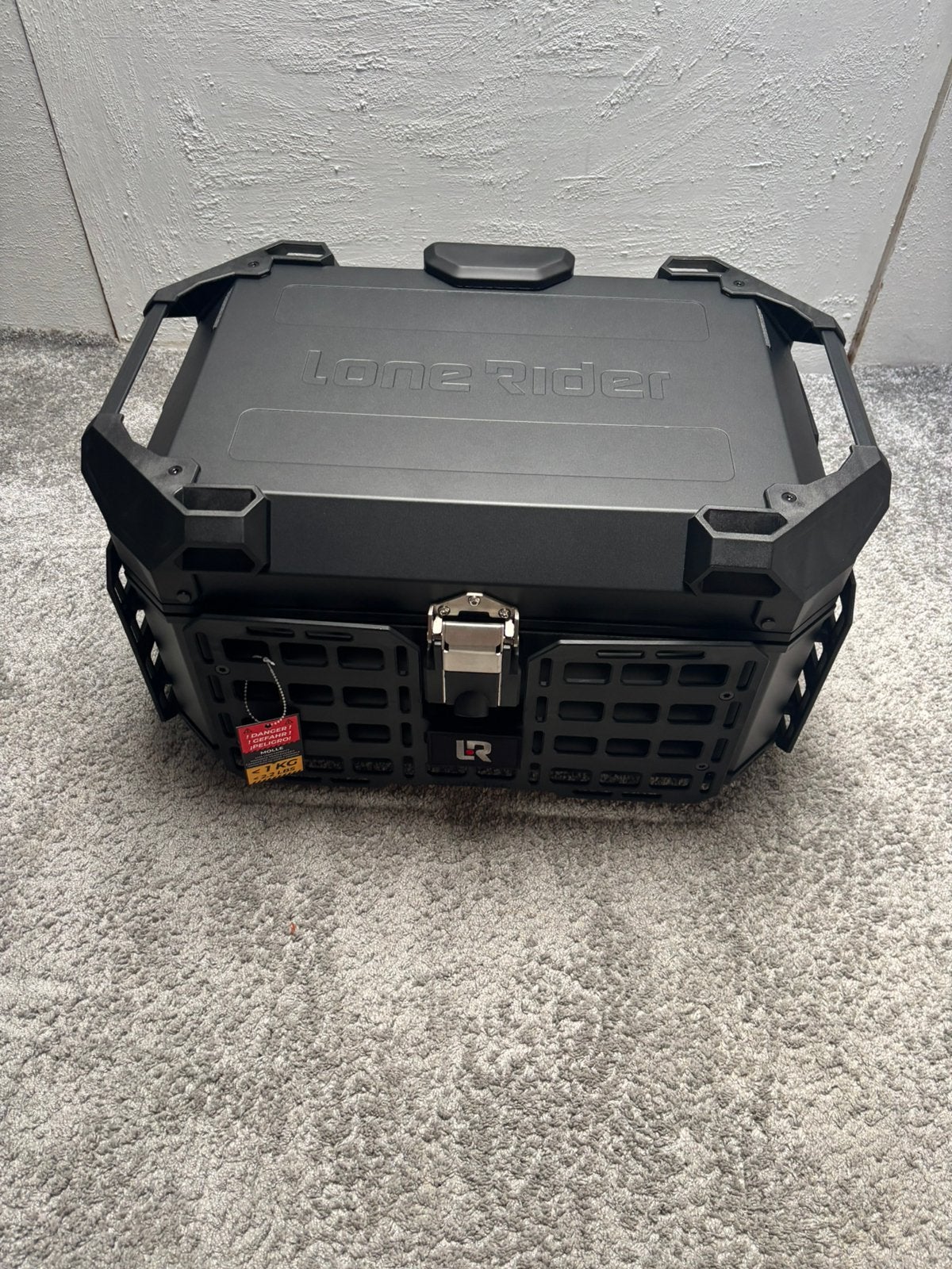 LONE RIDER topkoffer 57l met BMW R1300gs/gsa adapterplaat, Motoren, Ophalen, Nieuw