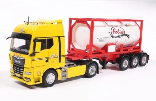 MAN TGX 2021 met tank container, Hobby en Vrije tijd, Modelauto's | 1:43, Overige merken, -, -, Nieuw