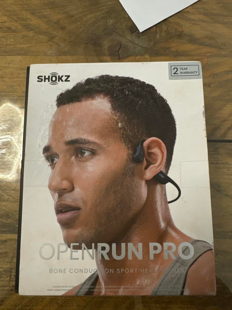 Shokz OpenRun Pro Bone Conduction Sport Hoofdtelefoon, Audio, Tv en Foto, Koptelefoons, Overige merken, Ophalen of Verzenden, Zo goed als nieuw