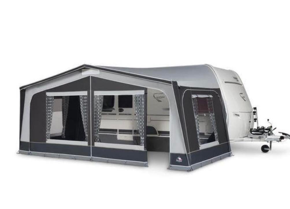 Dorema Monza XL270 antraciet Voortent mt 11 nieuw incl frame, Ophalen of Verzenden, Nieuw, Dorema