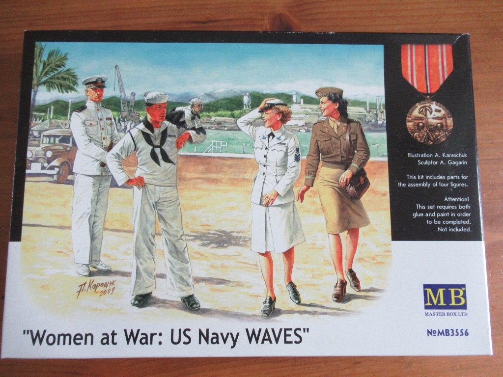 Women at War: US Navy WAVES (Masterbox 1/35), Ophalen of Verzenden, Zo goed als nieuw, 1:35 tot 1:50, Figuur of Figuren
