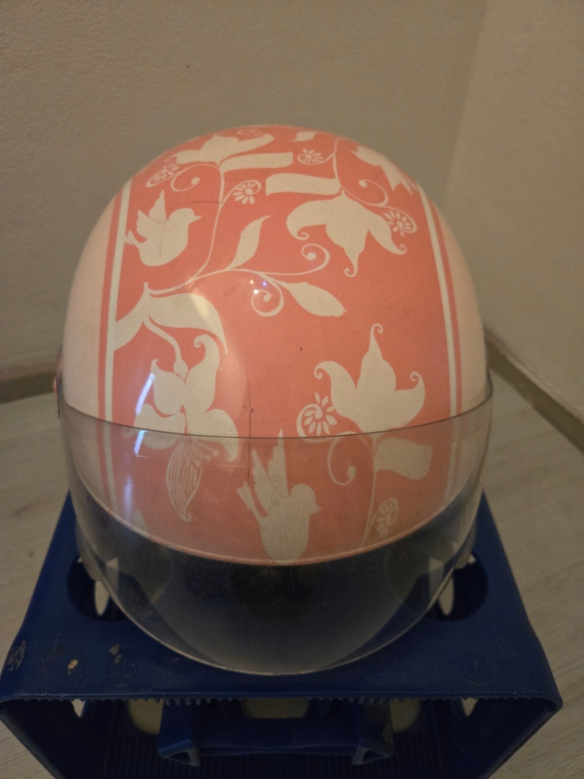 Grex G03 II motorhelm - Maat M-58 - Roze met bloemen, Ophalen of Verzenden, Gebruikt, Medium, Grex