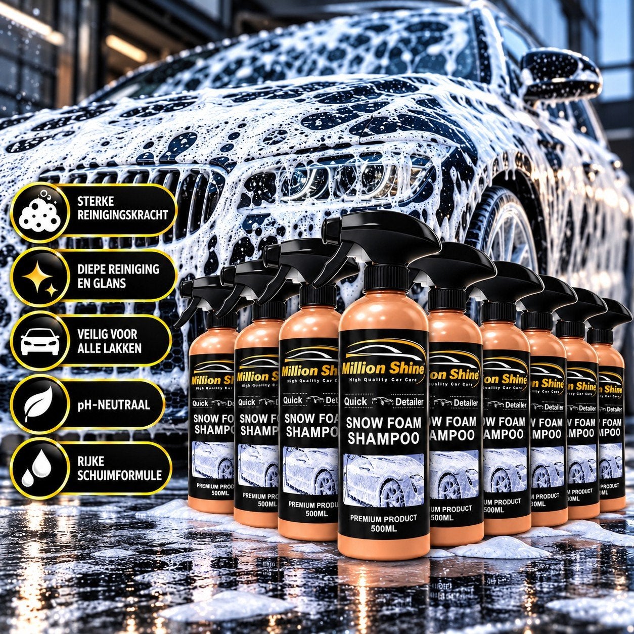 Partijverkoop Witte Snow Foam Shampoo - Vanaf 20 stuks, Ophalen, Nieuw