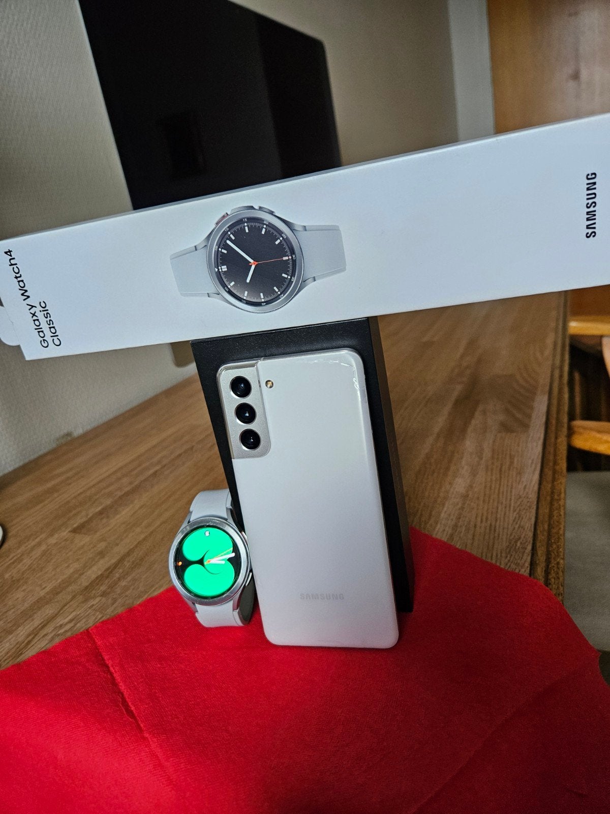 Samsung galaxy s21 5g + Samsung galaxy watch 4 classic 46m, Ophalen, Gebruikt, Wit, 128 GB