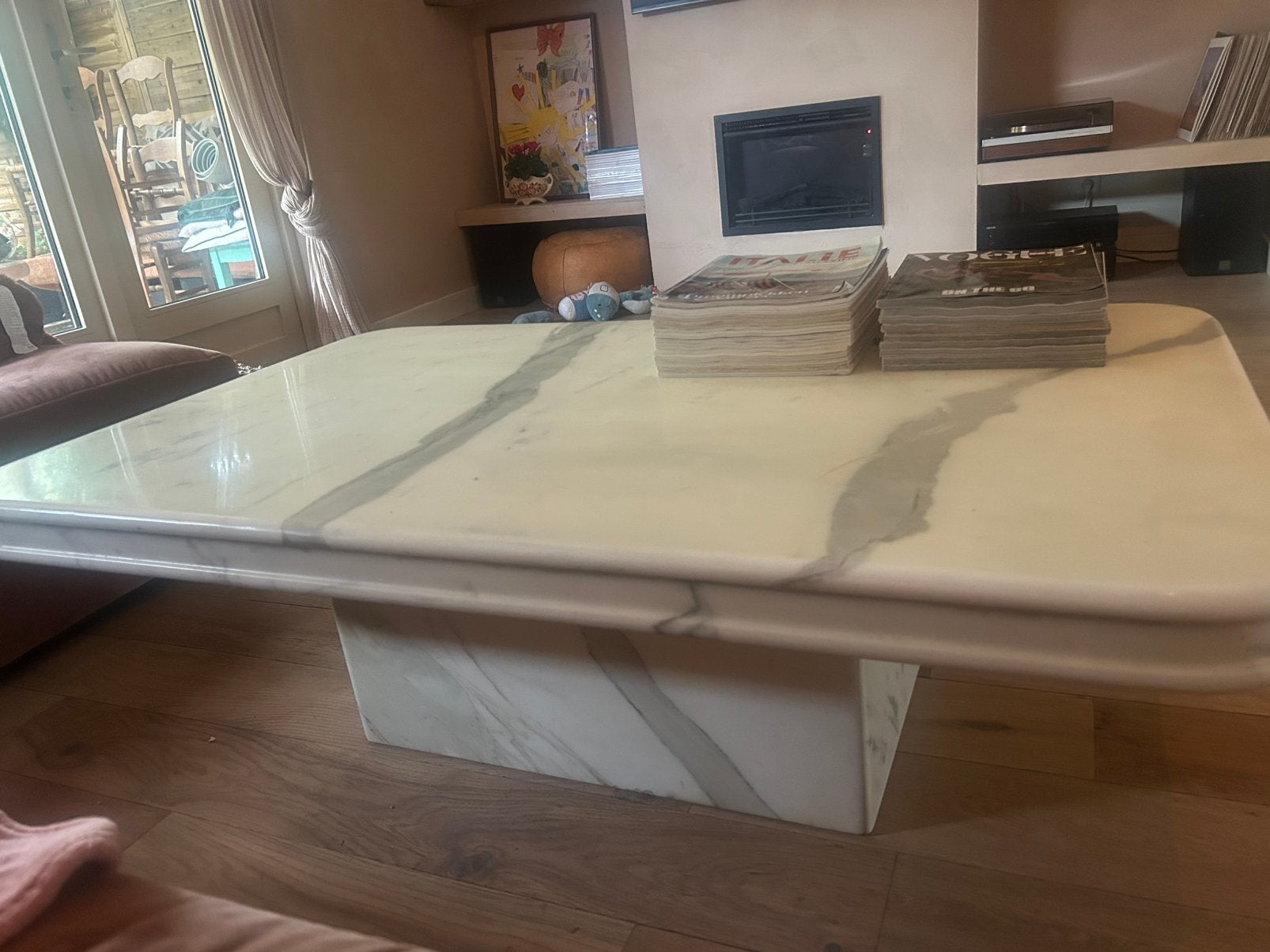 Moet weg!!! Mooie marmeren salontafel, Huis en Inrichting, Ophalen