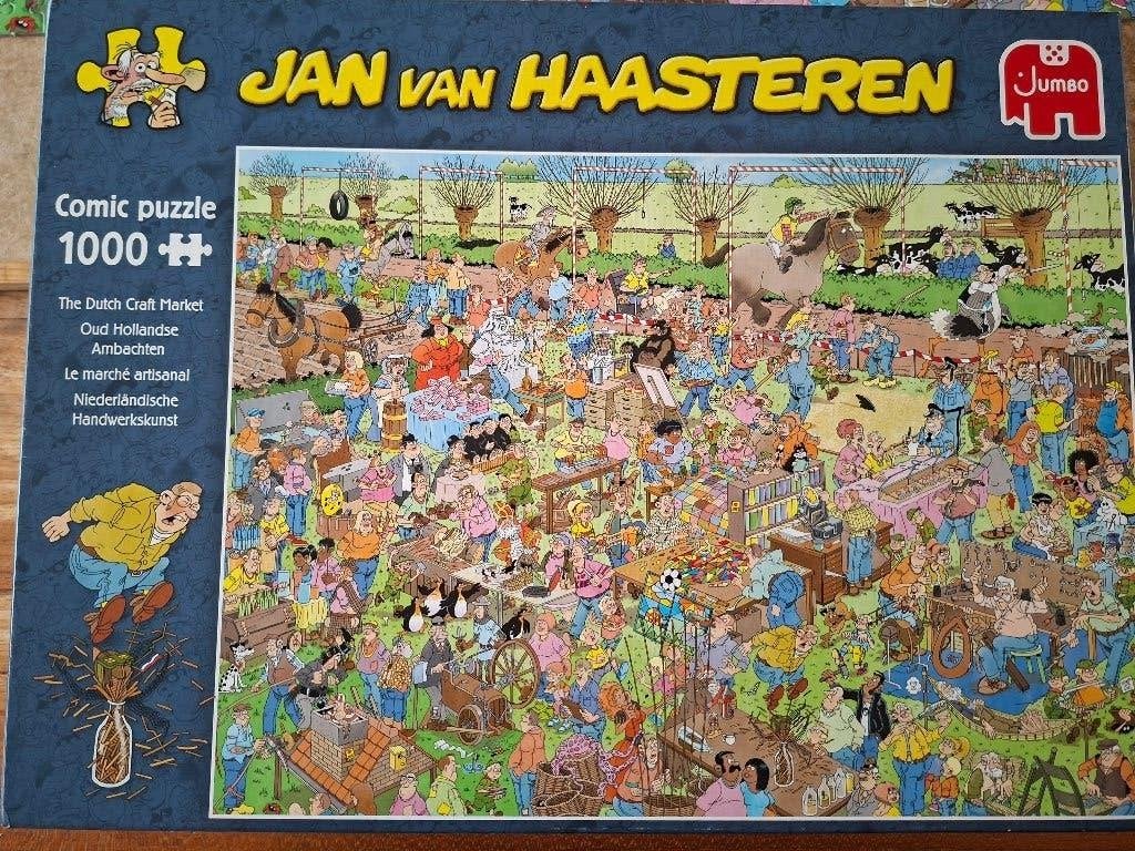 Jan v. Haasteren puzzel 1000 stukjes Oud Hollandse Ambachten, Ophalen of Verzenden, 500 t/m 1500 stukjes, Zo goed als nieuw, Legpuzzel
