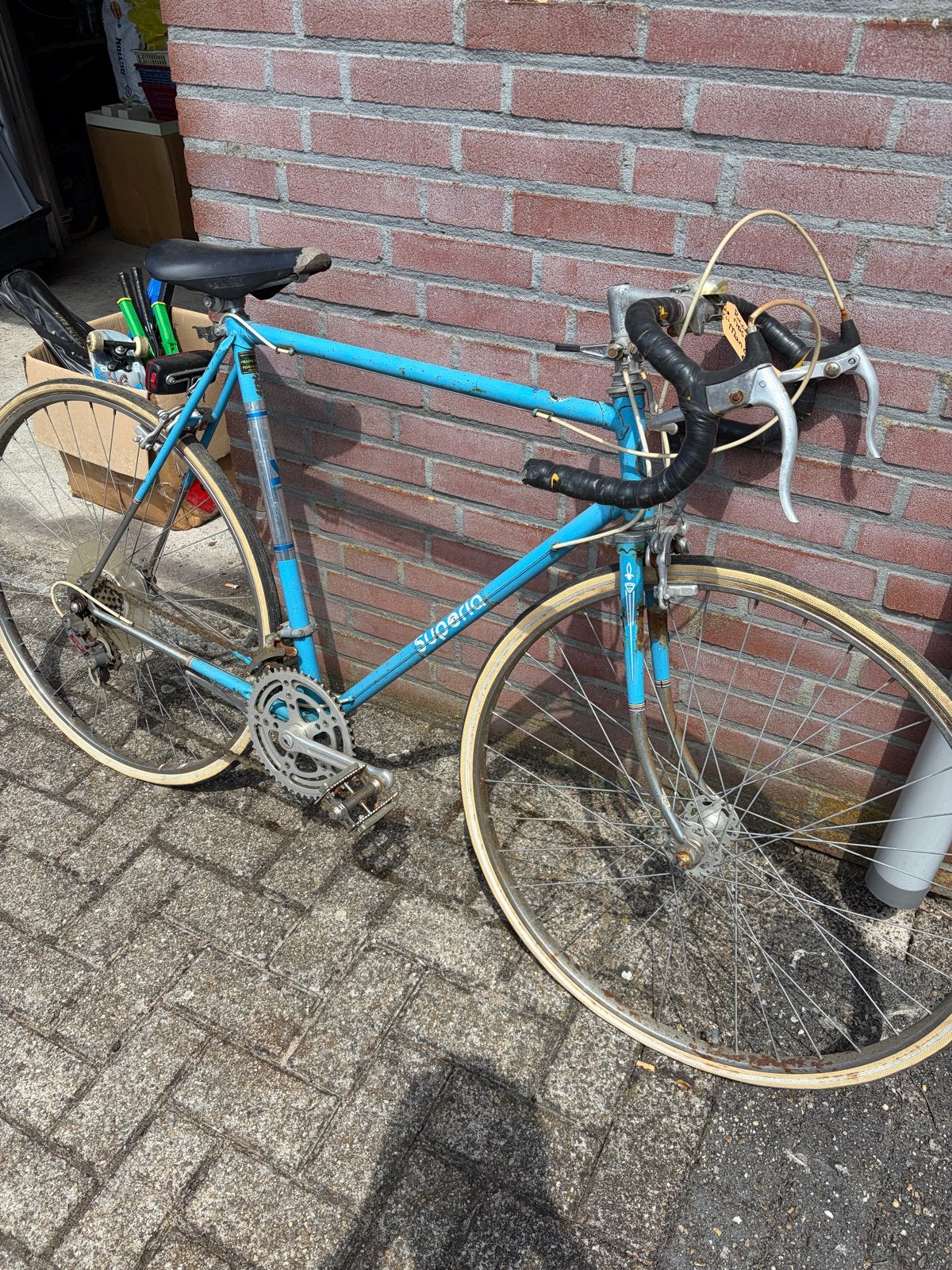Vintage Superia racefiets, Fietsen en Brommers, Fietsen | Racefietsen, Gebruikt, Staal, 53 tot 57 cm, Ophalen