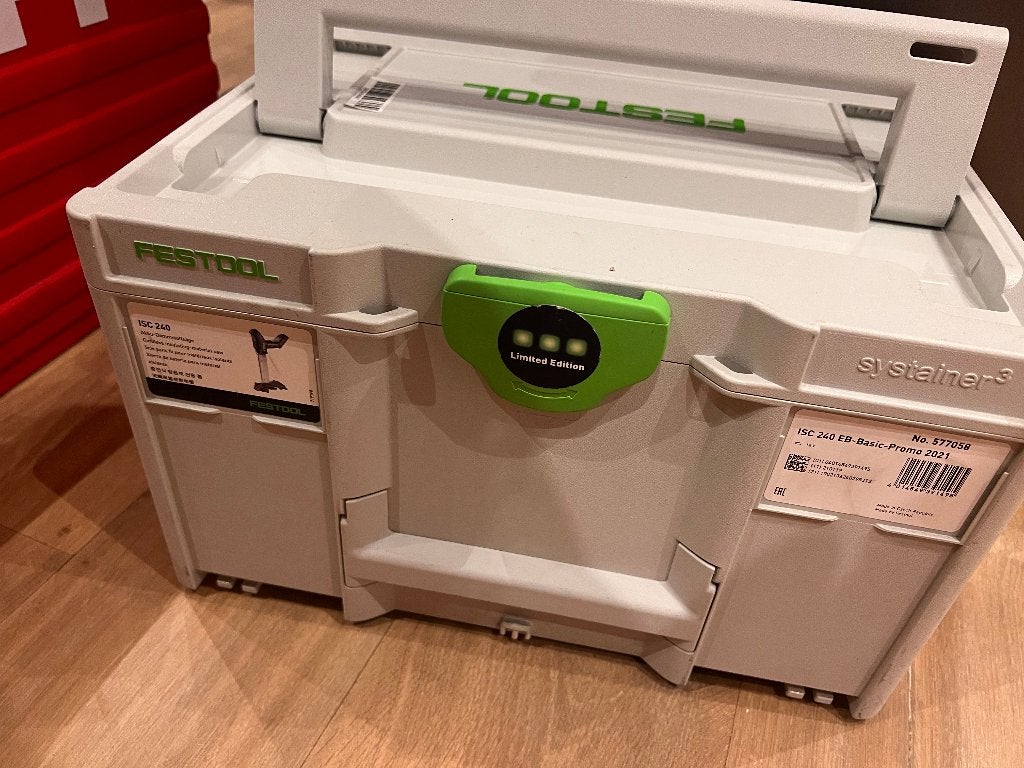 Nieuwe Festool Accu-isolatiezaag ISC 240 EB-Basic, Doe-het-zelf en Verbouw, Gereedschap | Zaagmachines, 70 mm of meer, Overige typen