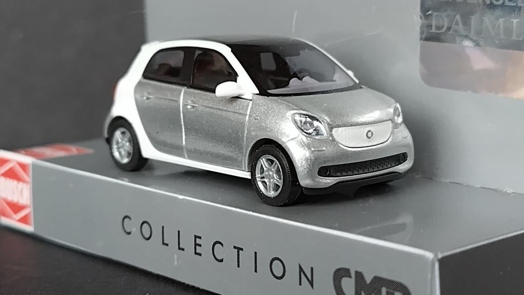 Smart Forfour 2014 1:87 H0 Busch Pol, Overige merken, Busch Gmbh, Auto, Verzenden