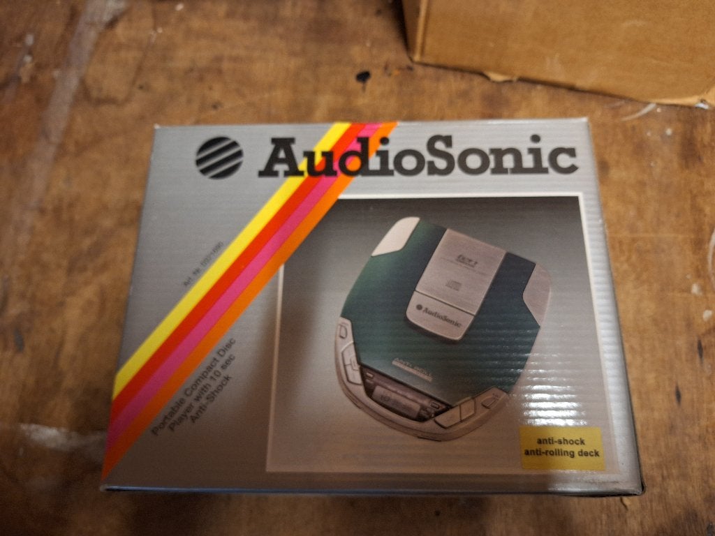 Vintage Audio Sonic Discman werkend in verpakking jaren 90, Ophalen of Verzenden