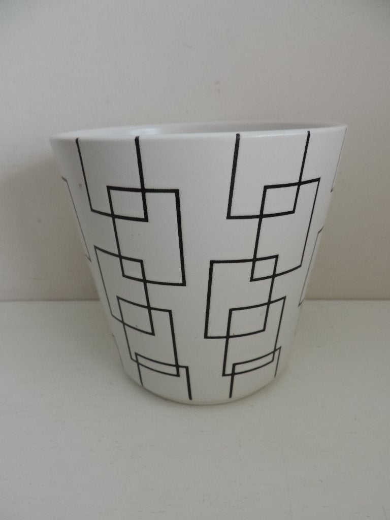 bloempot vintage IKEA, Gebruikt, Rond, Ophalen of Verzenden, Aardewerk