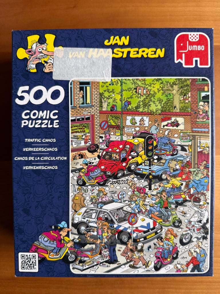 Jan van Haasteren - Verkeerschaos 500 stukjes Compleet, Hobby en Vrije tijd, Denksport en Puzzels, Ophalen of Verzenden, 500 t/m 1500 stukjes