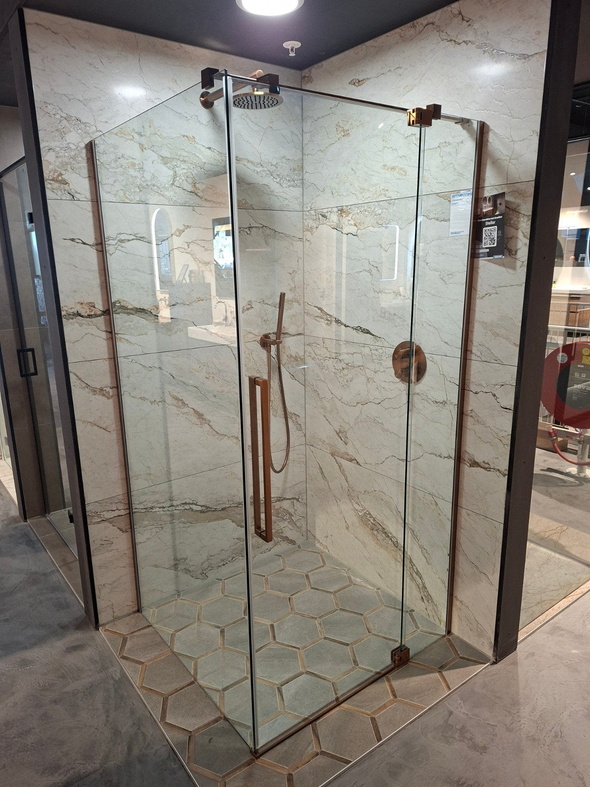 Brauer Douchecabine 100x100cm 8mm Veiligheidsglas Koper, Doe-het-zelf en Verbouw, Ophalen, Zo goed als nieuw, Glas, Douche
