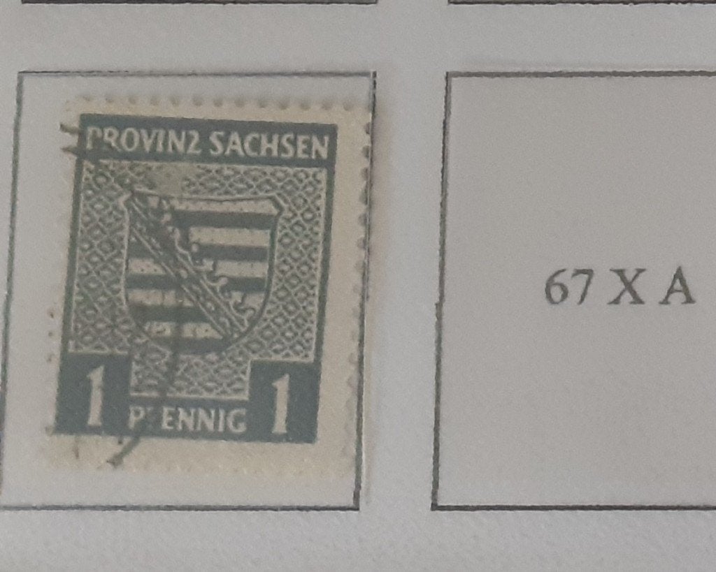 Provinz Sachsen, mi 66 X A, bieden vanaf € 5,00, Verzenden, Overige periodes, Gestempeld