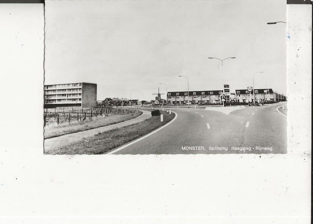 Monster Splitsing Haagweg-Rijnweg met flat 18-9-1970, Ophalen of Verzenden, 1960 tot 1980, Gelopen, Zuid-Holland